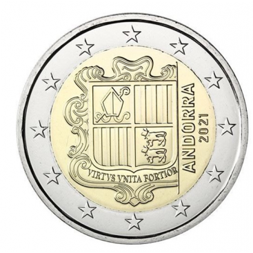 2 Euros Andorre courante 2021