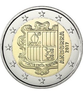 2 euros Andorra atual 2017 6,49 euros