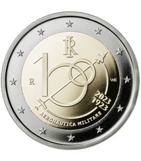 2 Euro Itália 2023 - 100 anos da Força Aérea Italiana 3,59
