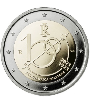2 Euro BE Italia 2023 - 100 años de la Fuerza Aérea Italiana 39,95