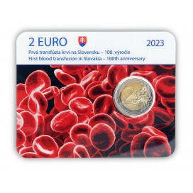 Coincard 2 Euro Slovaquie 2023 - 100 ans de la première transfusion