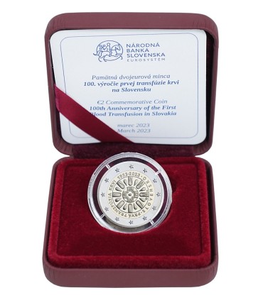 2 Euro BE Slovacchia 2023 - 100 anni dalla prima trasfusione  109,99 €
