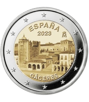 2 Euro Spanien 2023 - Stadt Caceres  3,25 €