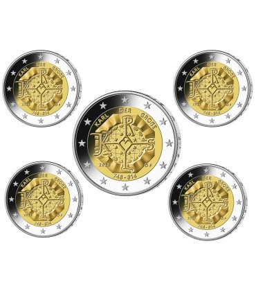 5 x 2 euro Germany 2023 - Charlemagne  14,95 €