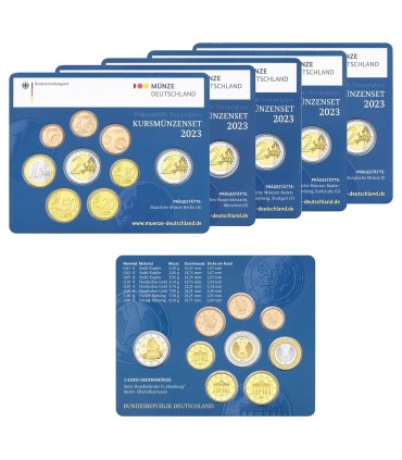 5 BU GERMANIA 2023 A,D,F,G,J  109,95 €