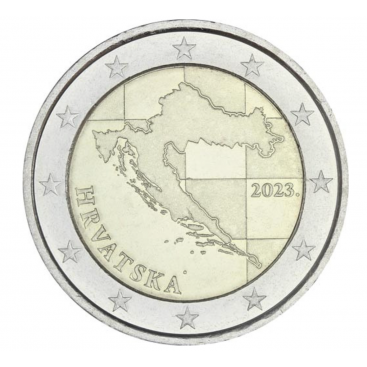 2 Euro Croatie 2023 Courante