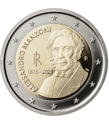 Muntkaart 2 Euro Italië 2023 -150 jaar Alessandro Manzoni €19,95