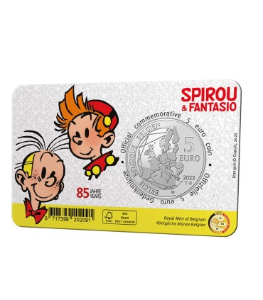 5 euros Bélgica 2023 - Spirou y Fantasio 12,69 euros