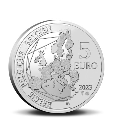 5 euros Bélgica 2023 - Spirou y Fantasio coloreados 17,69 euros