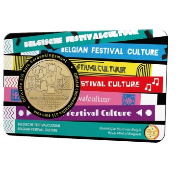 Coincard Flamande 2,50 Euro Belgique 2023 - Culture Belge des festivals