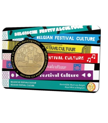 Tarjeta flamenca 2,50 Euro Bélgica 2023 - Festival belga Cultura € 11,95