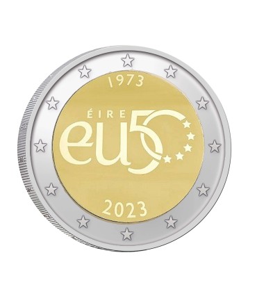 2 euros Irlanda 2023 - 50 anos de adesão à UE 3,45 euros