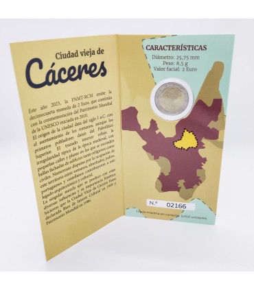 2 Euro BE España 2023 - Ciudad de Cáceres €26.49