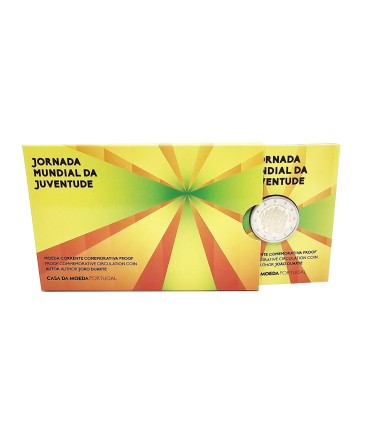 Munt BE 2 Euro Portugal 2023 - Wereldjongerendag € 24,89