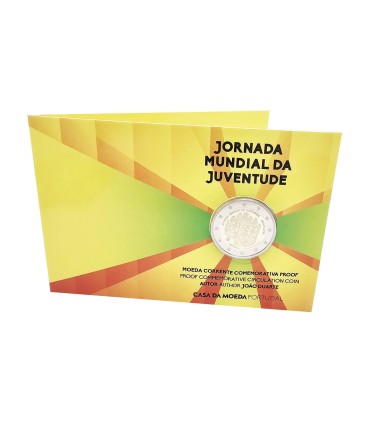 Munt BE 2 Euro Portugal 2023 - Wereldjongerendag € 24,89