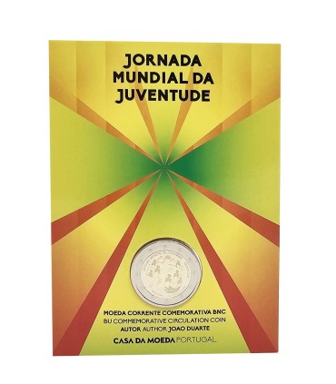 Munt BU 2 Euro Portugal 2023 - Wereldjongerendag €14,89