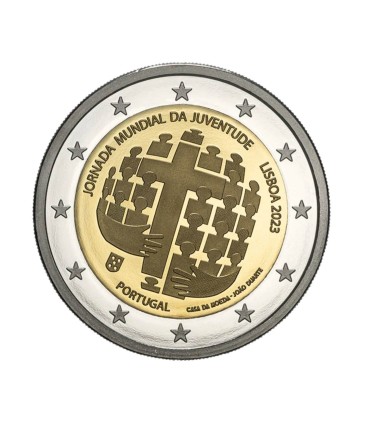 Munt BU 2 Euro Portugal 2023 - Wereldjongerendag €14,89