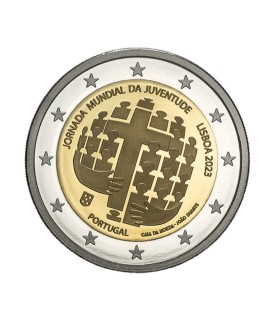 2 euros Portugal 2023 - Jornada Mundial de la Juventud 3,25 euros