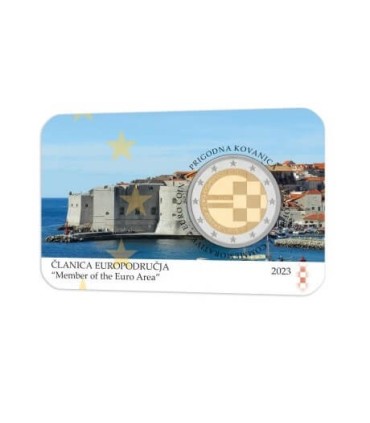 Coincard 2 Euro Croatia 2023 BU - Euro adoption  10,95 €