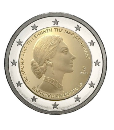 2 Euro Griekenland 2023 - Maria Callas €3.39