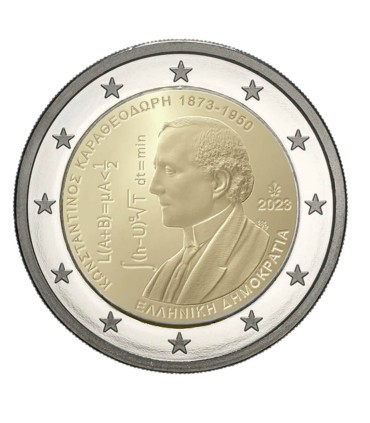 Cartão de moedas de 2 euros Grécia 2023 - Constantin Carathéodory 44,89
