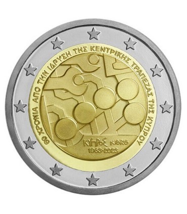 2 Euro Cyprus 2023 - Bank of Cyprus 3,45 euros