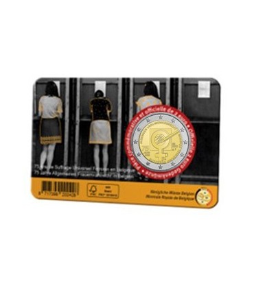 Coincard Francaise 2 Euro Belgien 2023 - Allgemeines Wahlrecht für Frauen  11,49 €