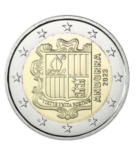 2 euros Andorra atual 2023 3,99 euros