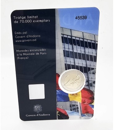2 Euro Andorra 2023 - Toetreding van Andorra tot de VN 22,95 € - Toetreding van Andorra tot de VN 22,95