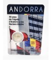 2 euros Andorra 2023 - Entrada de Andorra na ONU 22,95 euros - Entrada de Andorra na ONU 22,95 euros - Entrada de Andorra na ONU
