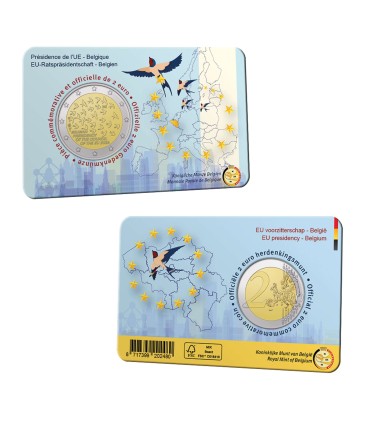 Französische Coincard 2 Euro Belgien 2024  10,99 €