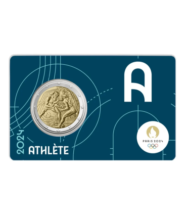 conjunto de 5 cartões de 2 euros França 2024 - Jogos Olímpicos de Paris 2024 58,95