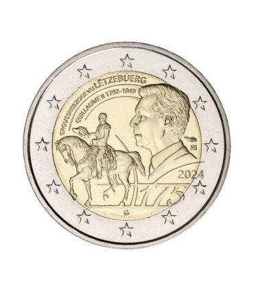 2 euros Luxemburgo 2024 - Morte do Grão-Duque Guilherme II 9,89 euros