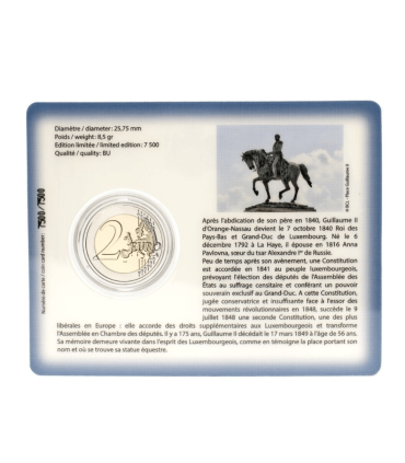 Tarjeta 2 Euro Luxemburgo 2024 - Muerte del Gran Duque Guillermo II €39.89