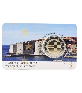 Munt BE Fautée 2 Euro Kroatië 2023 € 74,95