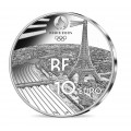 10 euro BE France 2024 argent – Héritage Tour Eiffel