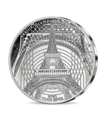 10 euro BE Francia 2024 plata - Torre Eiffel patrimonio €84.99