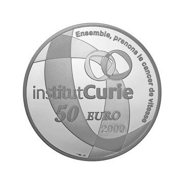 50 Euro ARG Institut Curie BE 2009 - Auteur: Atelier de GravurePoids: 163,80 gr 5,77 ozDiamètre: 50 mm 1,97 inchTirage: 
