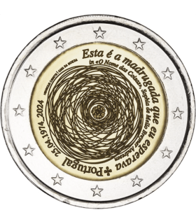 2 euros Portugal 2024 - 50 años de la Revolución de los Claveles 3,25 euros
