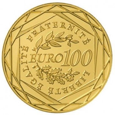 100 Euro France 2010 - Caractéristiques de la pièce :Métal: Or 999,99/1000 Qualité: Brillant Universel Tirage: 50.000 ex. Diamè
