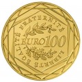 100 Euro France 2010 - Caractéristiques de la pièce :Métal: Or 999,99/1000 Qualité: Brillant Universel Tirage: 50.000 ex. Diamè