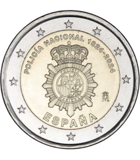 2 euros Espanha 2024 - Polícia Nacional 3,25 euros