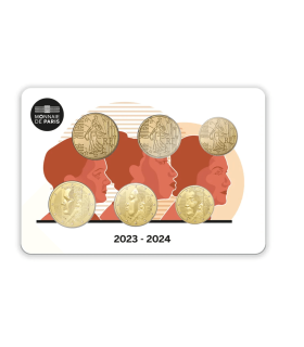 Sextuple BU 10, 20 y 50 céntimos Francia 2023-2024 59,95 euros