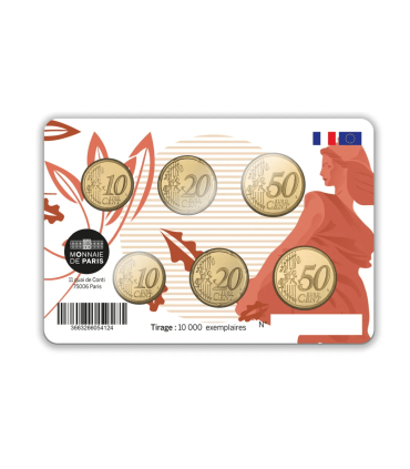 Sextuple BU 10, 20 y 50 céntimos Francia 2023-2024 59,95 euros