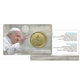 Coincard n°15 - 50 cent Vatican 2024