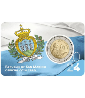 Tarjeta 2 Euro San Marino 2024 € 9.95