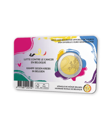 Moneta fiamminga 2 euro Belgio 2024- Aids  10,99 €