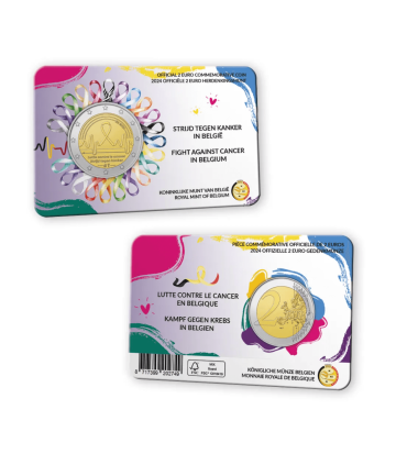 Moneta fiamminga 2 euro Belgio 2024- Aids  10,99 €