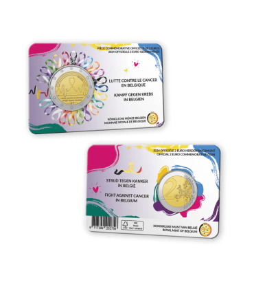 Coincard 2 Euro Belgio 2024- Aids  10,99 €