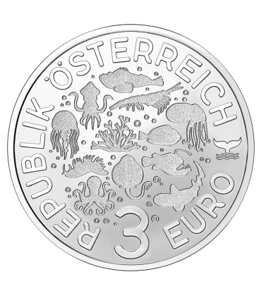3 euros Austria 2024 - Medusa pelágica 14,95 euros